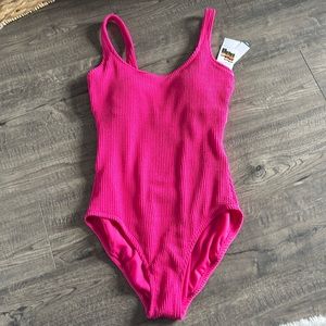 Time and Tru Pink one piece bathing suit